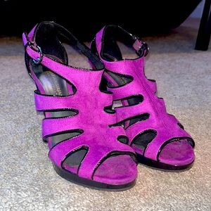 Bright purple heels